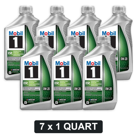 Mobil 1 ESP X2 0W-20 dexos D, 7 x 1 quart