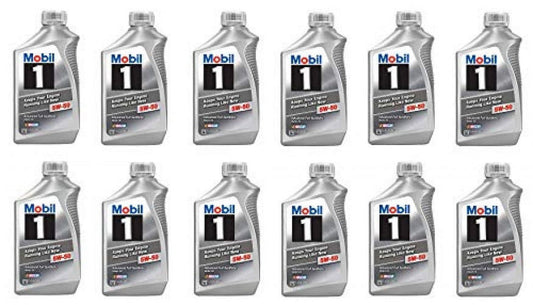 Mobil 1 Rally Formula 5W-50 motor oil, 1 quart, case of 12