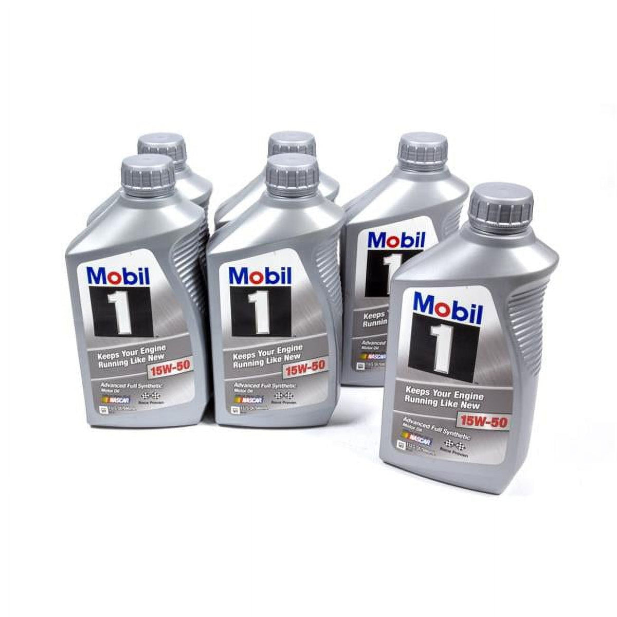 Mobil 1 15W-50 full synthetic motor oil, 1 quart, case of 6