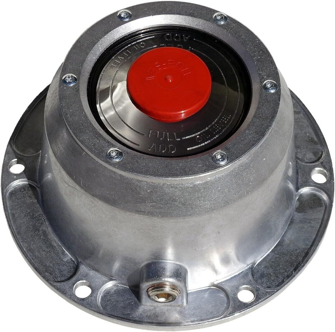 Aluminum Hubcap 6 hole for Trailer & Steer Axle Replaces Stemco 343-4195 3434195
