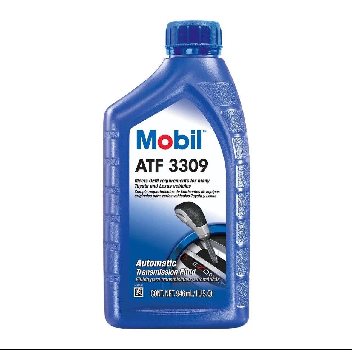 Mobil ATF 3309 automatic transmission fluid, case of twelve 1 quart bottles