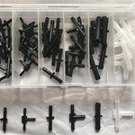 60 Pieces Vacuum Fitting Assortment - Sizes: 1/8", 3/16", 1/4"