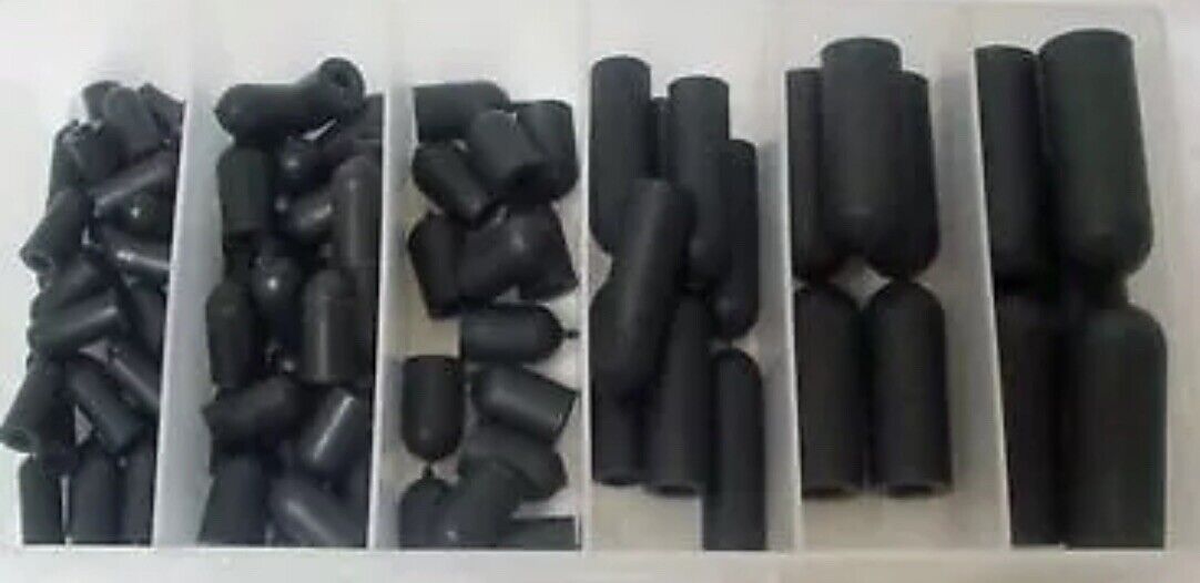 Automotive Mechanics Rubber Vacuum Cap Fittings Assortment (90 Pcs / 6 Sizes)