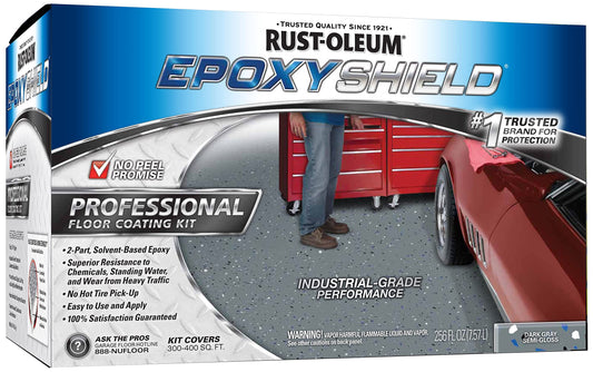 Rust-Oleum EPOXYSHIELD Professional Floor Coating Kit - Dark Gray