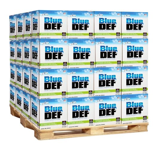PEAK BlueDEF Diesel Exhaust Fluid - 2.5 Gallon Jug, Pallet of 80 (200 Gallons)