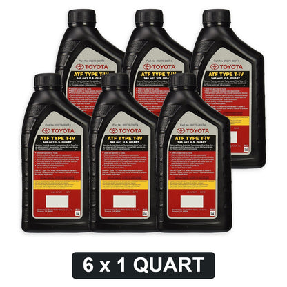 Toyota Genuine ATF Type T-IV Automatic Transmission Fluid - 1 Quart, Case of 6 (00279-000T4)