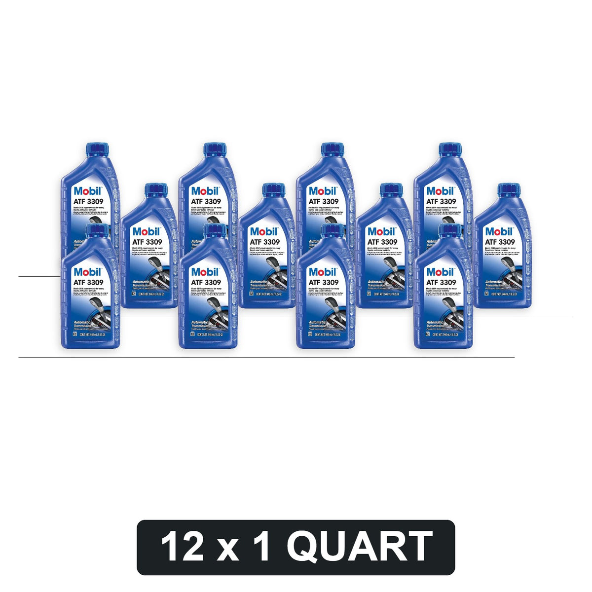 Mobil ATF 3309 Automatic Transmission Fluid - 1 Quart, Case of 12