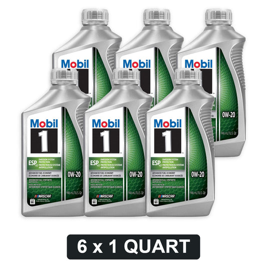 Mobil 1 ESP X2 0W-20 Full Synthetic Motor Oil - 1 Quart, Case of 6