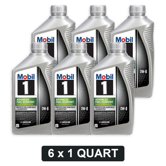 Mobil 1 0W-8 Full Synthetic Motor Oil - 1 Quart, Case of 6