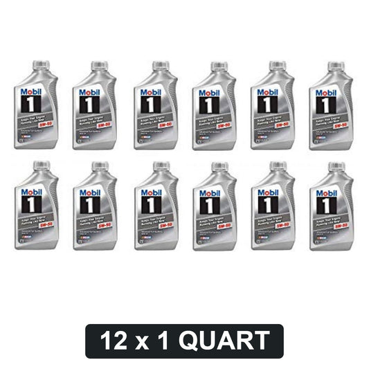 Mobil 1 Rally Formula 5W-50 Full Synthetic Motor Oil - 1 Quart, Case of 12 (106035)