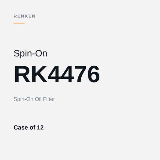RENKEN RK4476 spin-on oil filter, case of 12