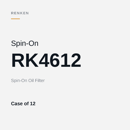 RENKEN RK4612 spin-on oil filter, case of 12