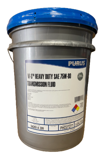 Purus VI-S Heavy Duty SAE 75W-80 transmission fluid 5 gallon pail, part PHD27277