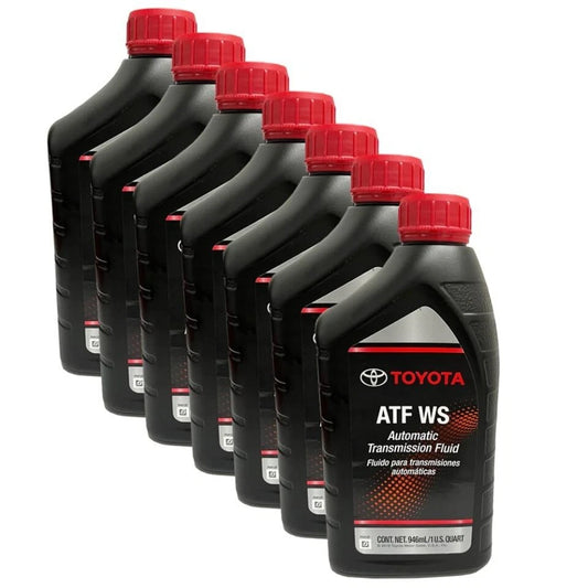Toyota Genuine ATF WS Automatic Transmission Fluid - 1 Quart, Case of 6 (00289-ATFWS)