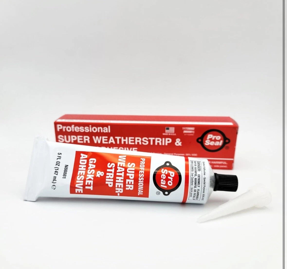 Pro Seal Super Weatherstrip Adhesive, Yellow - 5 oz
