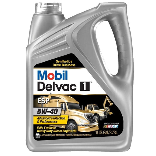 Mobil Delvac 1 ESP 5W-40 Full Synthetic Diesel Oil - 1 Gallon (112825)