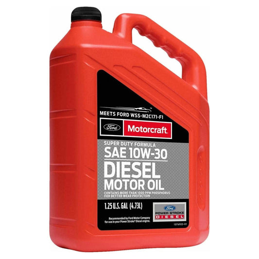 Motorcraft Super Duty Diesel Motor Oil 10W-30 - 5 Quart Jug, 3-Pack (XO-10W30-5Q3SD)