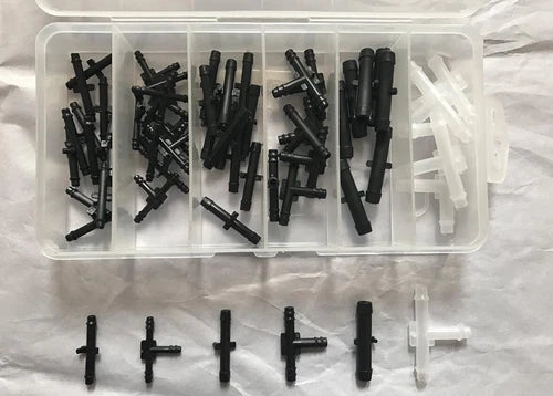 Vacuum Fitting Assortment, 1/8, 3/16 and 1/4 inch - 60 Pieces, view 2