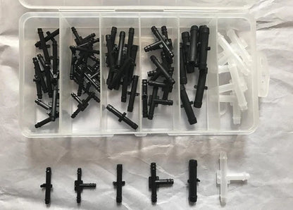 Vacuum Fitting Assortment, 1/8, 3/16 and 1/4 inch - 60 Pieces, view 2