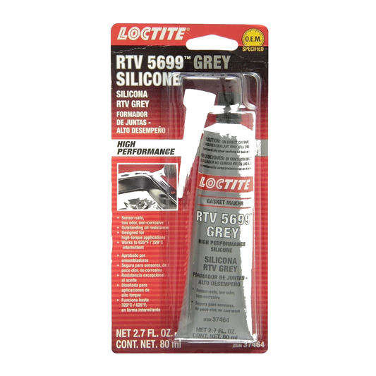 Loctite 37464 grey RTV 598 high performance silicone gasket maker, 80 ml