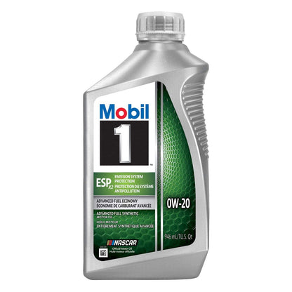 Mobil 1 ESP X2 0W-20 full synthetic motor oil, case of six, view 2