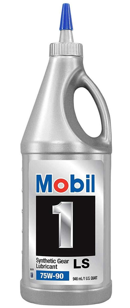 Mobil 1 Synthetic Gear Lube LS 75W-90, 2-pack of 1 quart bottles