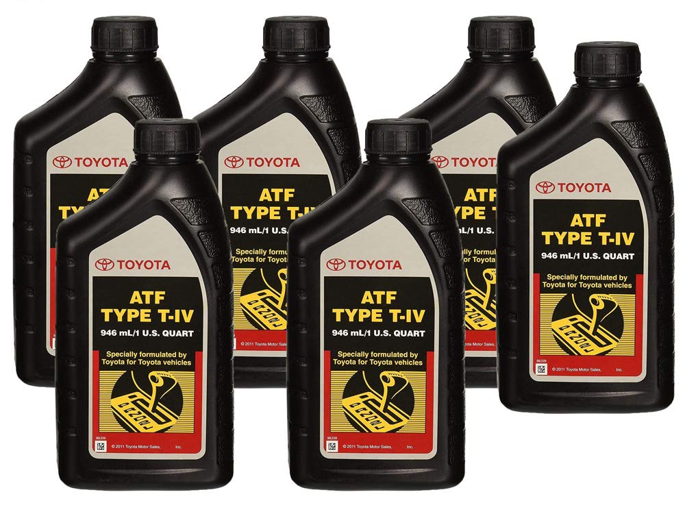 Toyota Genuine ATF Type T-IV transmission fluid, 6-pack, view 3