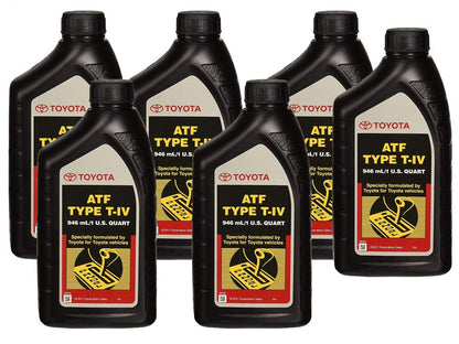 Toyota Genuine ATF Type T-IV transmission fluid, 6-pack, view 3