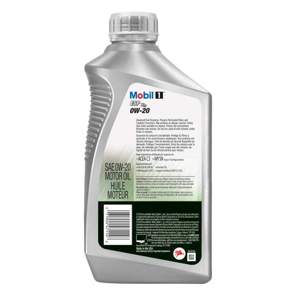 Mobil 1 ESP X2 0W-20 full synthetic motor oil, case of six, view 3
