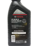 Toyota Genuine SAE 0W-16 Synthetic Motor Oil Pack of 6 (6 x 1 U.S QUART)