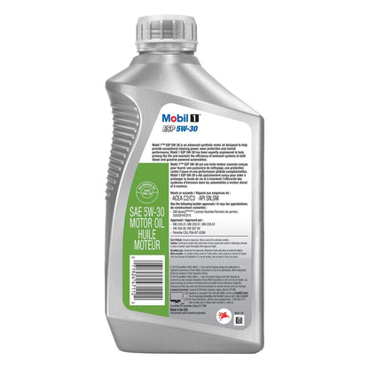 Mobil 1 ESP Formula 5W-30 engine oil, case of six, view 3