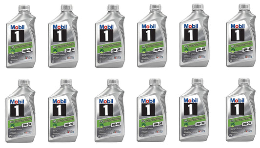 Mobil 1 ESP 0W-30 full synthetic motor oil, case of twelve 1 quart bottles